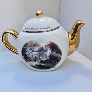 Thomas Kinkade Home Is Where The Heart Is II Decorative Tea Pot Teleflora Gift